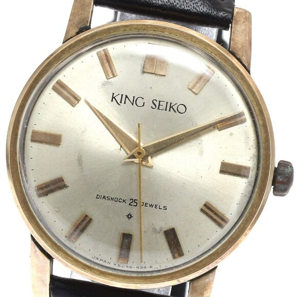 SEIKO King Seiko J14102E First model gold Dial Hand Winding Men's Watch - Picture 9 of 13